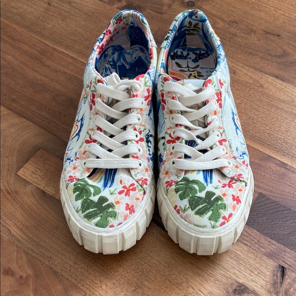 Farm Rio's Copacabana Chunky Platform Sneakers Shoes Lace up - Picture 3 of 9